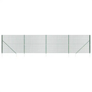 Recinzione da Giardino | Recinzione Metallica con Picchetti Ancoraggio Verde 2x10 m