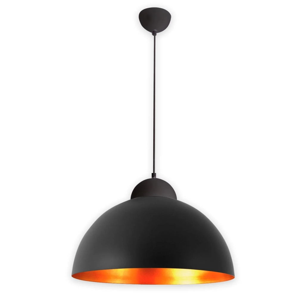 LÚZETE - LAMPADARIO Ø 50 CM NERO/ORO MONTSERRAT