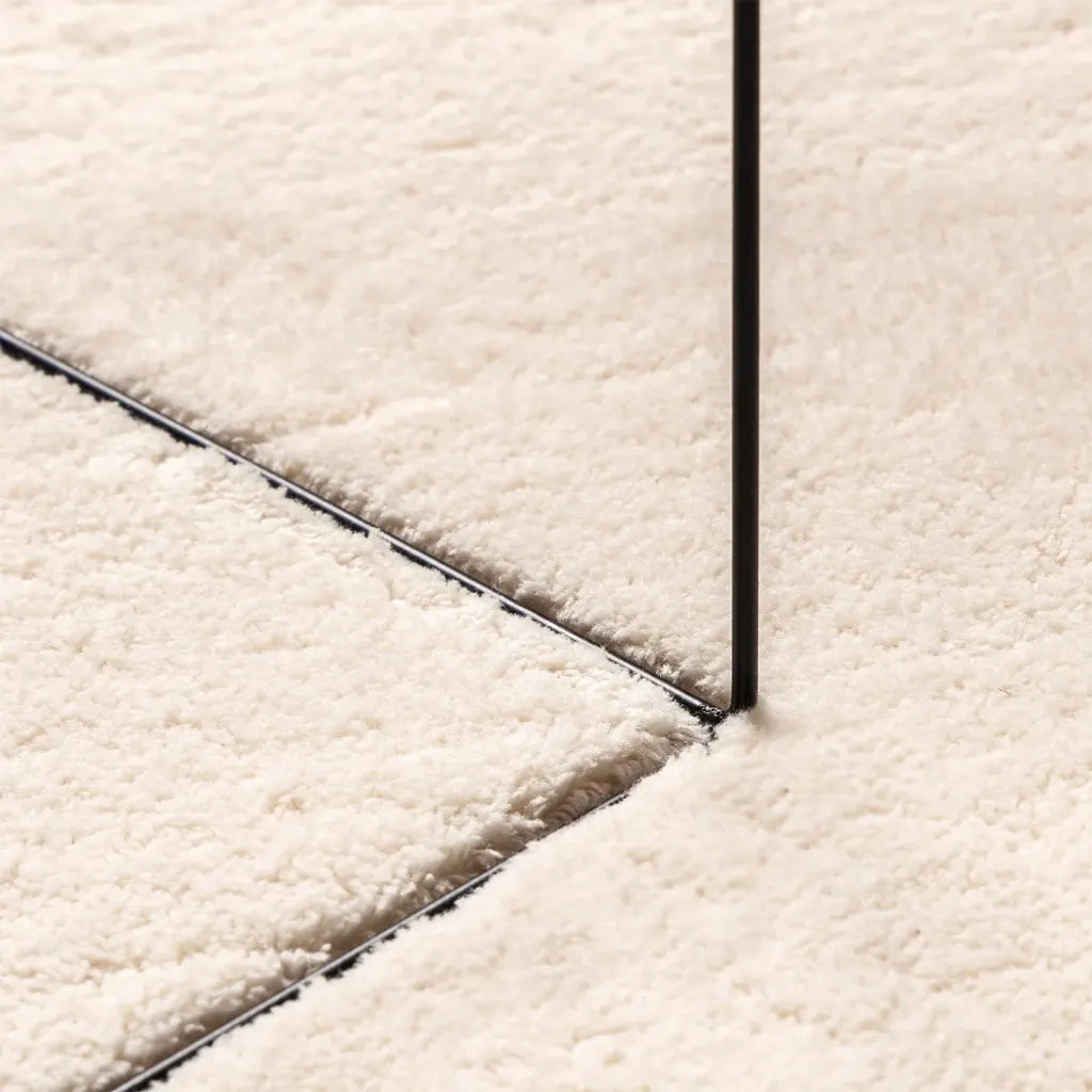 Tappeto a Pelo Corto HUARTE Morbido e Lavabile Beige 80x250 cm 375016