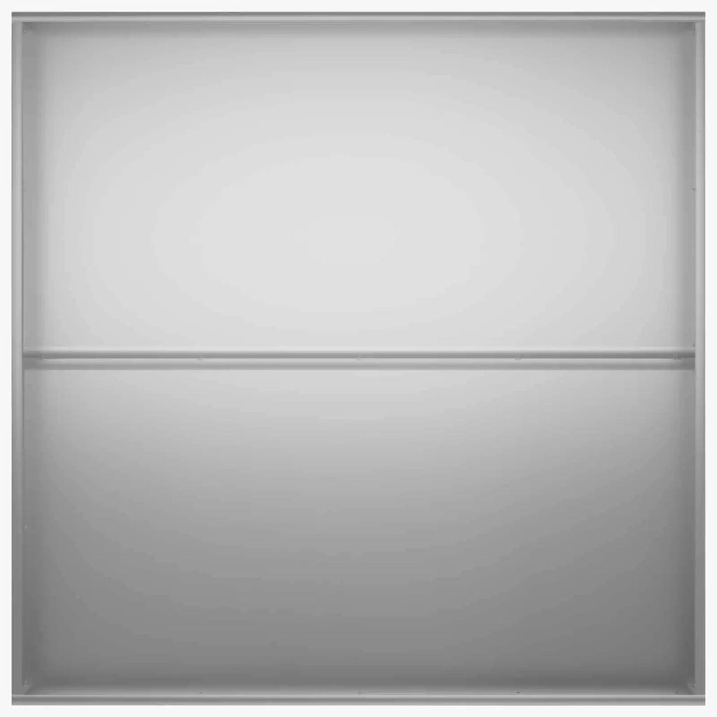 Vaso da giardino 2 pz Argento 80 x 80 x 20 cm Acciaio zincato 8005019