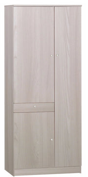 KIT ARMADIO MULTIUSO BAGNO CON 6 RIPIANI REGOLABILI H183 L77 P34 Cm FINITURA OLMO CHIARO SARMOG 323k