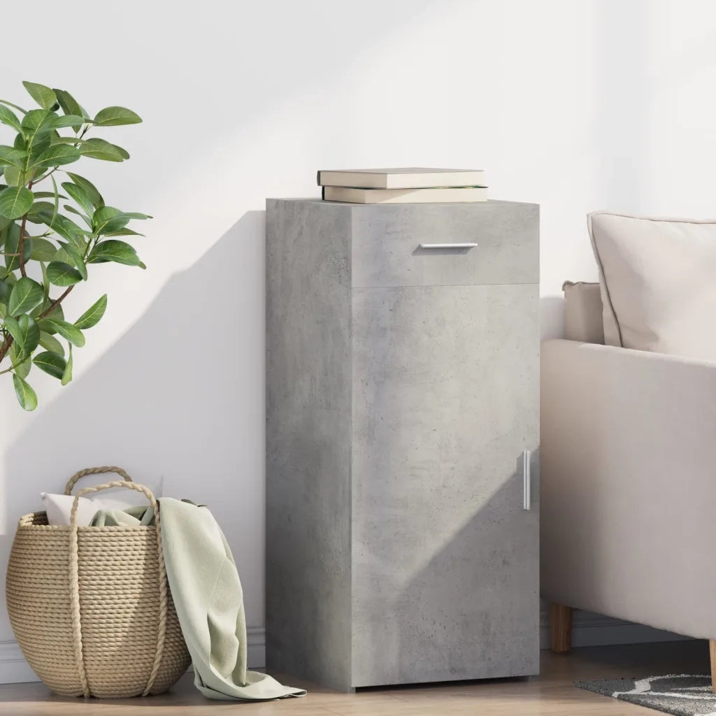 Credenza Grigio Cemento 40x42,5x93 cm in Legno Multistrato 846281