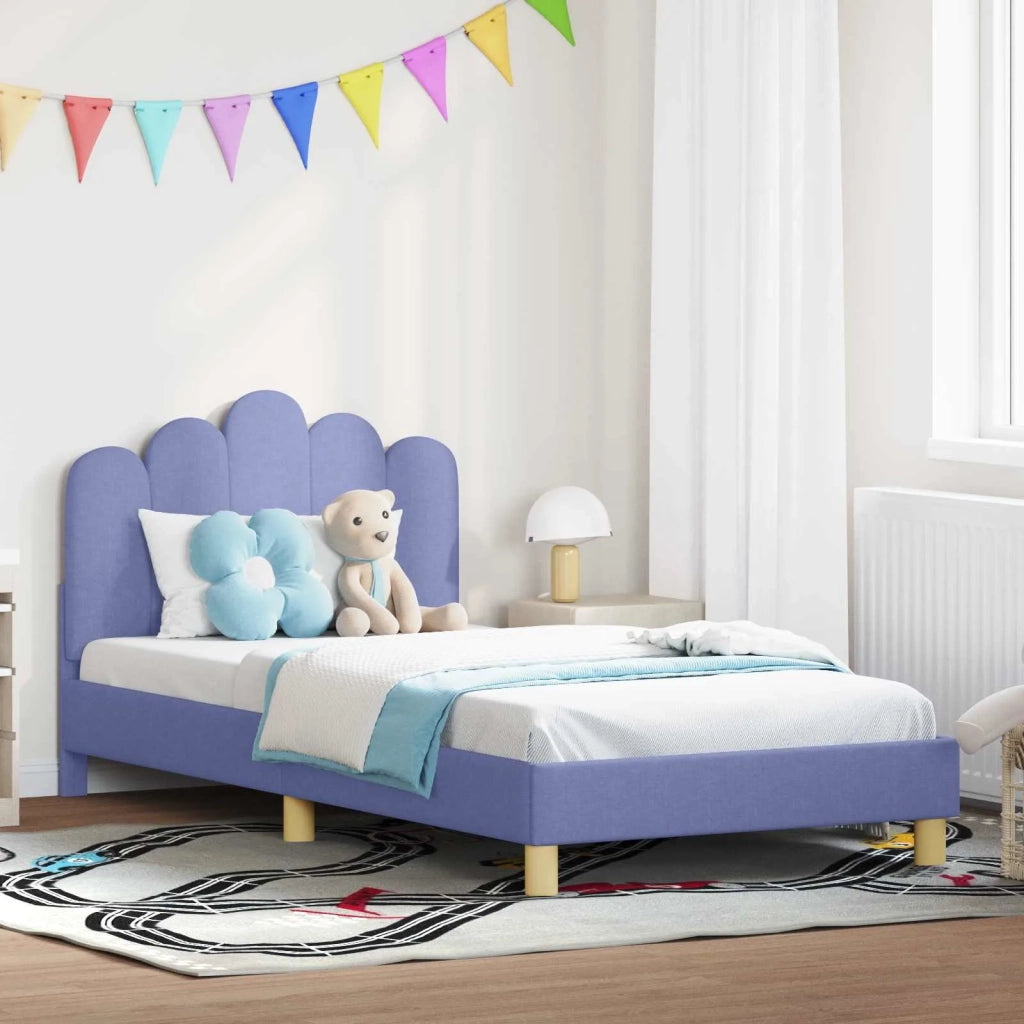 Struttura letto bambini con testata Blu jeans 90 x 190 cm