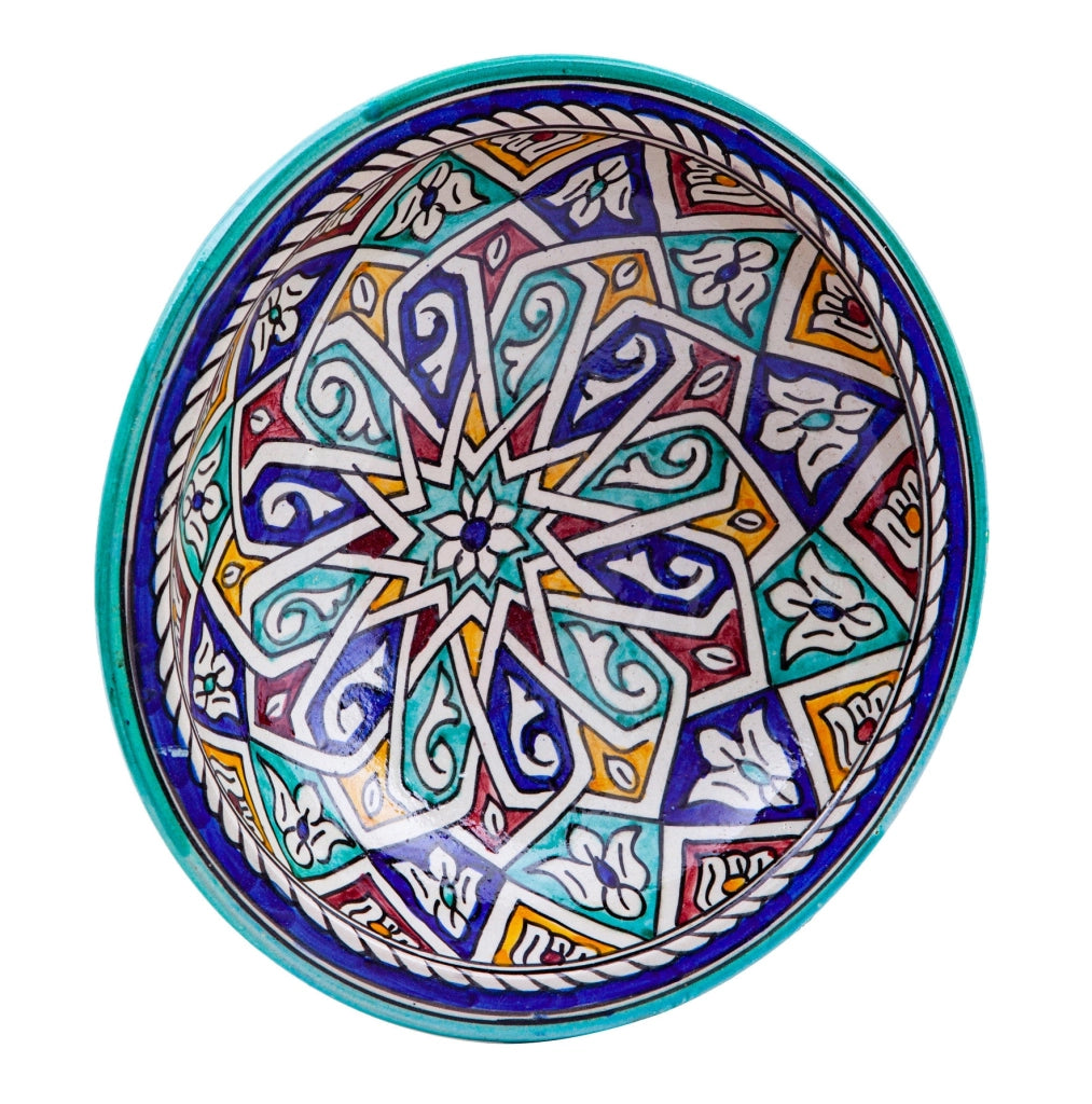 Biscottini Piatto in ceramica decorato a mano