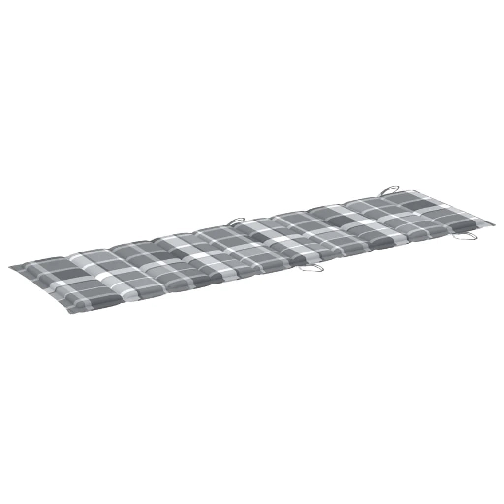 Set di 2 sdraio sedia a sdraio prendisole lettino da giardino terrazza arredamento da esterno con tavolo e cuscini in massello di acacia 02_0012107