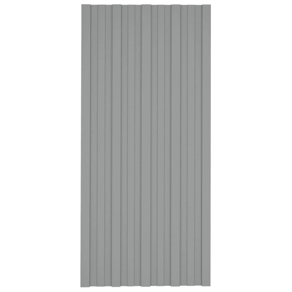 Pannello per tetto 36 pcs Grigio 100 x 45 cm Acciaio zincato 42047124