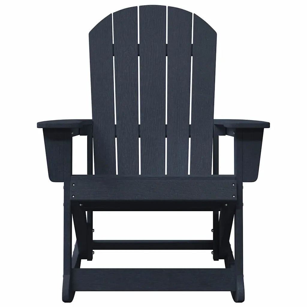 Poltrona a dondolo Adirondack Blu navy 92 x 73,5 x 92 cm HDPE CFW1800534