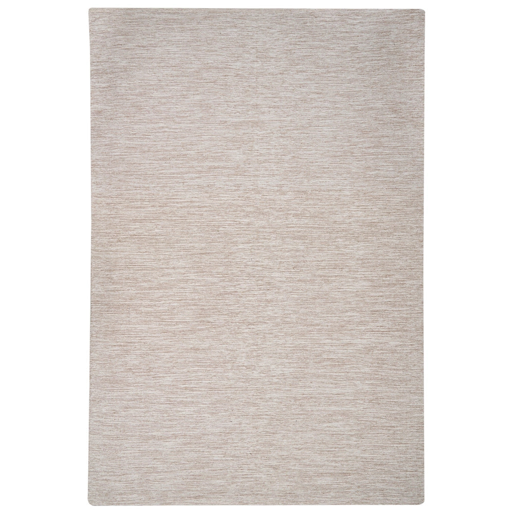 Tappeto Beige Cotone 200 x 300 cm Rettangolare Tessuto a mano Moderno Minimalista