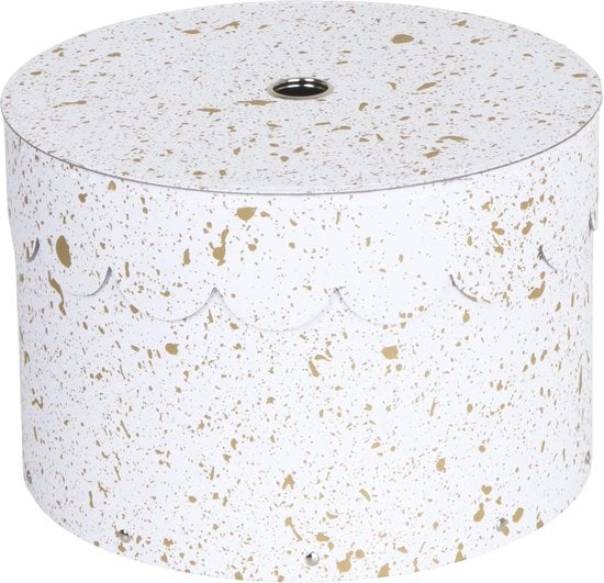 Set di 2 Cassetti Rotondi con Coperchio - Soluzione Decorativa e Spaziale per Abbigliamento e Giochi