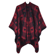 Nuovo cappotto-mantella da donna, scialle e sciarpa in cashmere eleganti e caldi