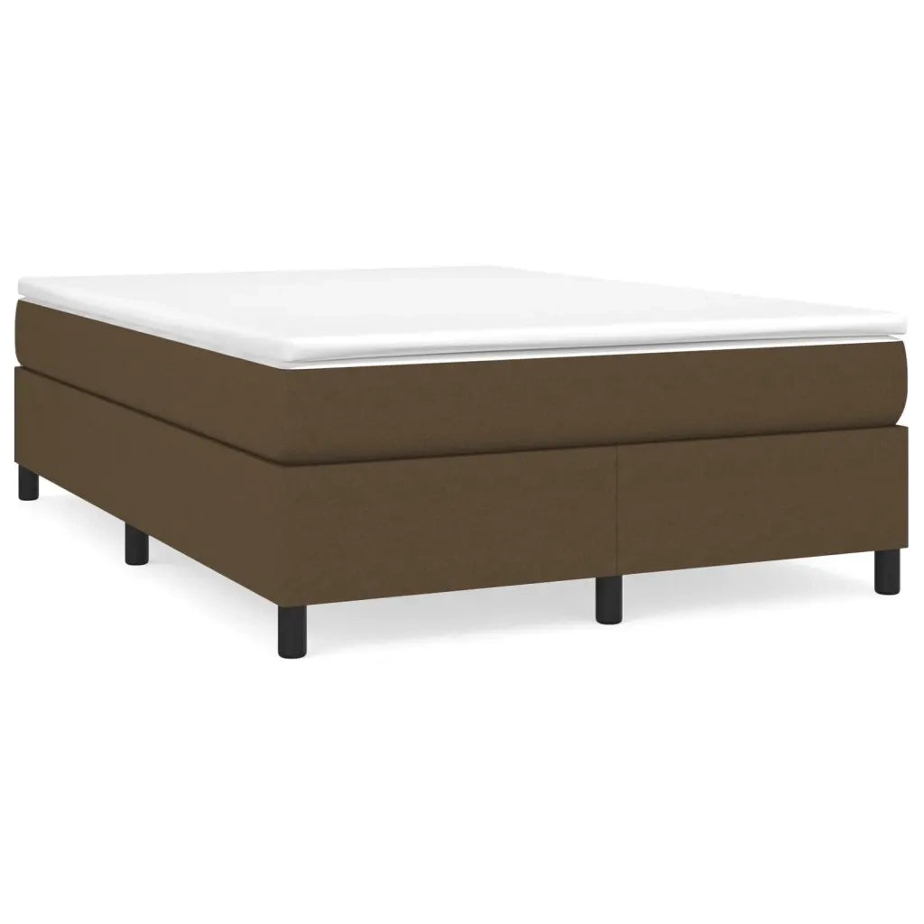 Giroletto a Molle Marrone Scuro 140x190 cm in Tessuto