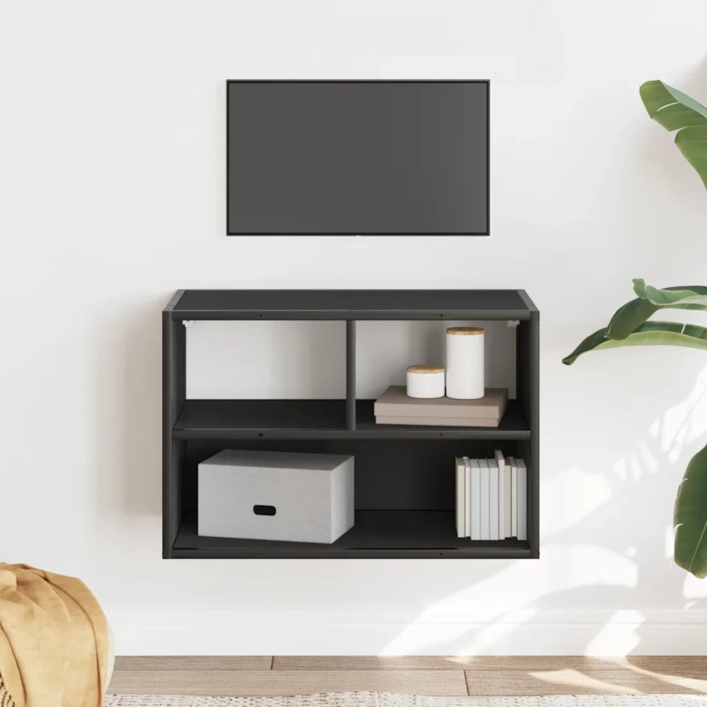 Mobile TV | Armadietto TV | Mobile Porta TV Nero 60x31x39,5cm in Truciolato e Metallo