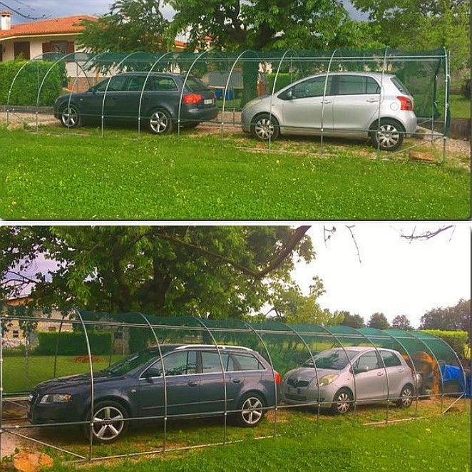 Serra Tunnel NetPlus 3,5x9m con rete antigrandine