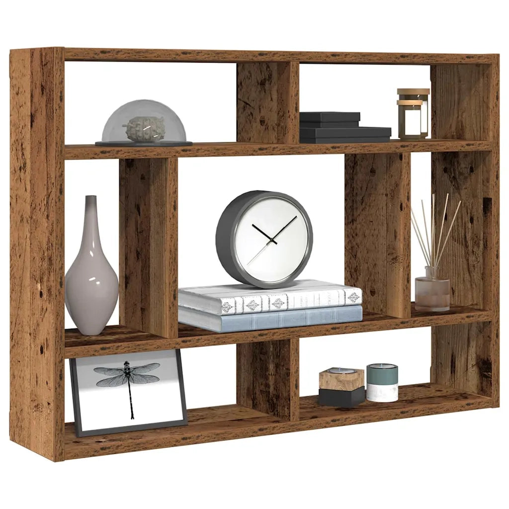 Mensola a Muro Legno Antico 75x16x55 cm in Legno Multistrato 862045