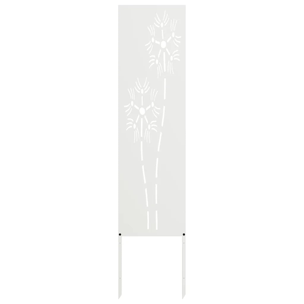 vidaXL Pannello Decorativo da Giardino Altro Bianco 32 x 140 cm