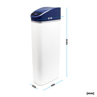 NW-SOFT-R2 Addolcitore d'acqua 2000 l/h con serbatoio salamoia da 10 kg e display