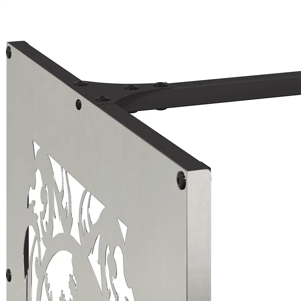 Rastrelliera per Legna da Ardere 40x40x40 cm in Acciaio Inox CFW3577326