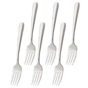 Trade Shop - Set 6 Forchette In Acciaio Inox Servizio Posate Da Tavola Di Alta Qualità -