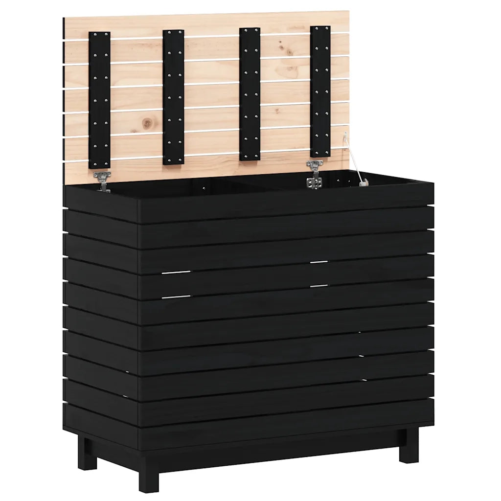 Cesto per Bucato 88,5x44x76 cm Legno Massello Pino 833333