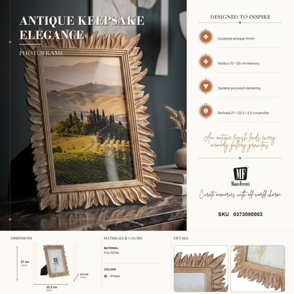 Cornice portafoto Bohe'mien con finitura anticata