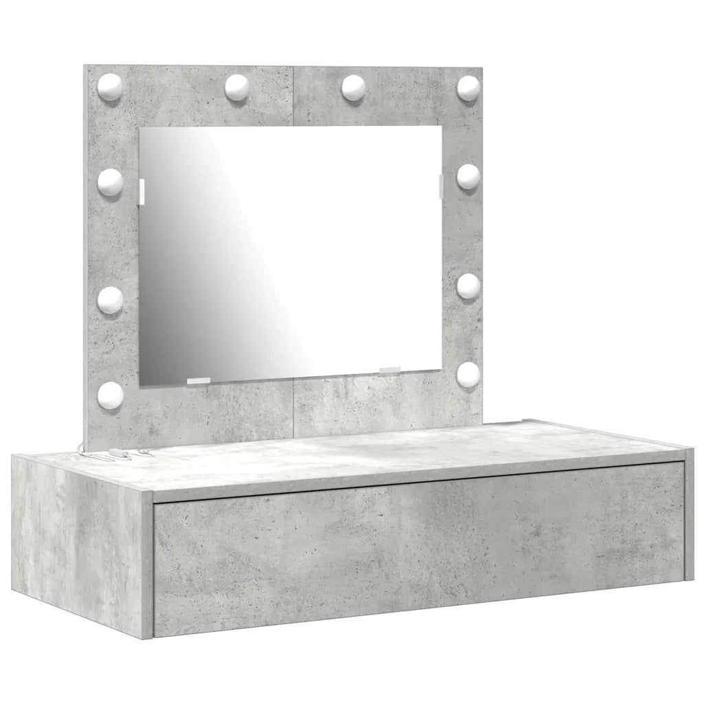 Toeletta | Tavolo da Trucco Grigio 83 x 40 x 70 cm Legno multistrato
