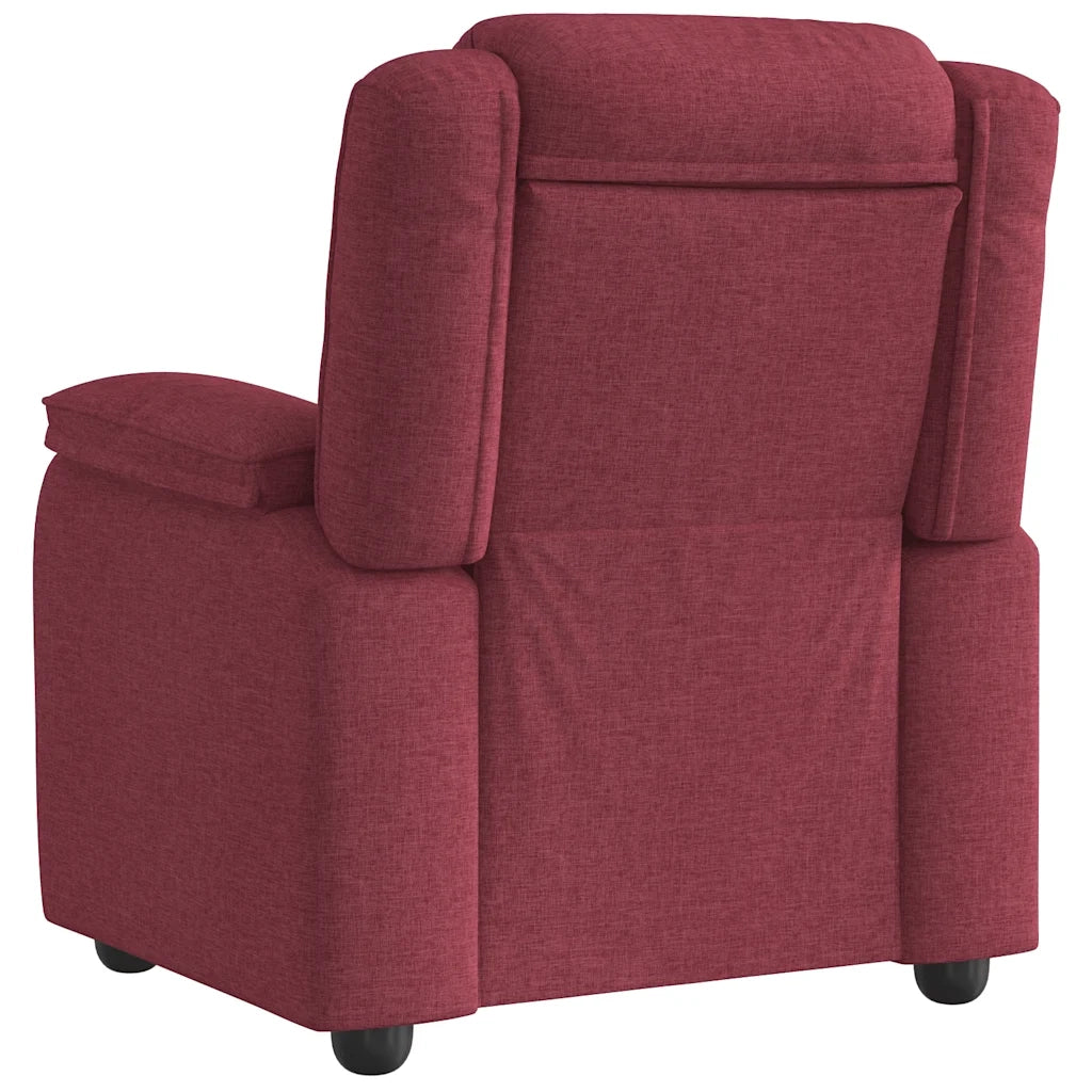 Divano Sedia-Poltrona Reclinabile in Tessuto Rosso Vino 866342