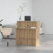 Banco Reception Rovere Artigianale 100x50x103,5cm in Truciolato 859032