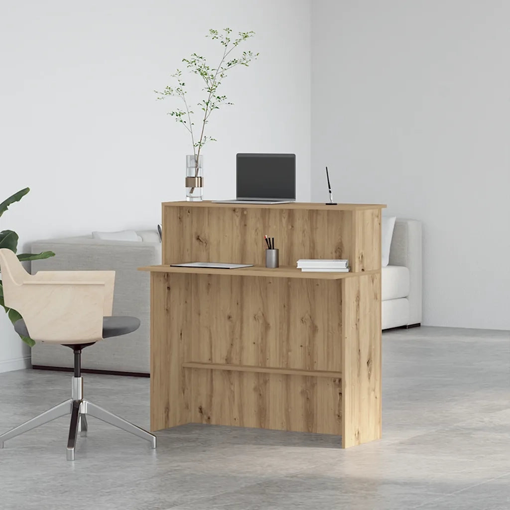 Banco Reception Rovere Artigianale 100x50x103,5cm in Truciolato 859032
