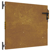 Cancello da giardino 85x125 cm in acciaio Corten design quadrato CFW9765422
