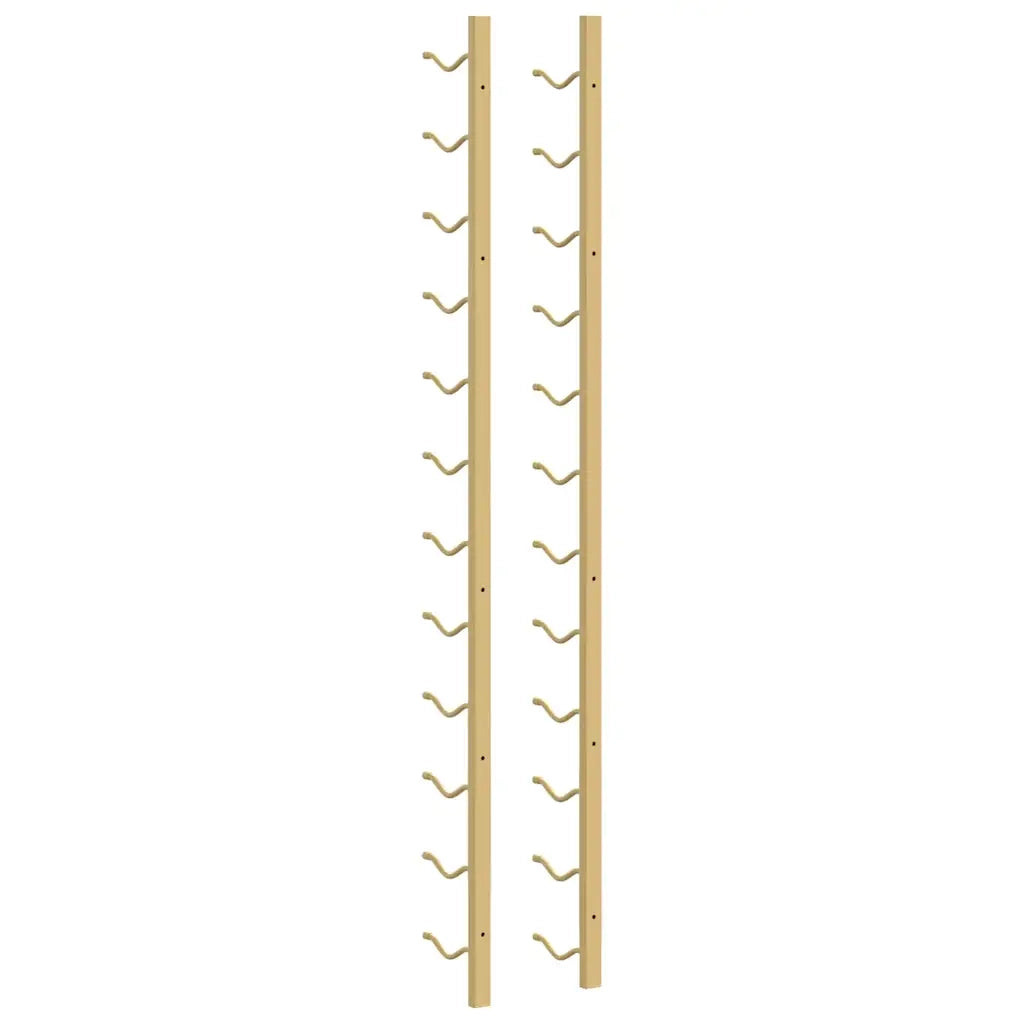 Portavini da Parete per 12 Bottiglie 2 pz Oro in Ferro CFW6772047