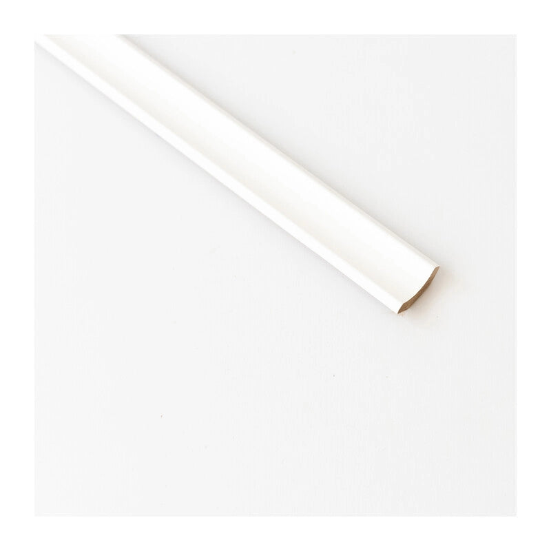 SGUSCIO 22X22 MM LISCIO MDF 240 CM BIANCO- 10,0 pz