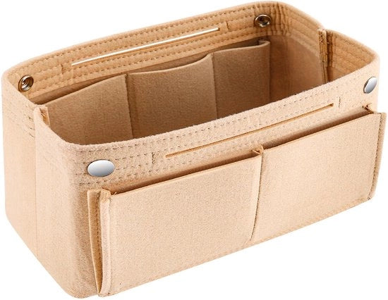 Organizzatore per Borse, 24x15x8cm, Pelle Artificiale, Organizzatore per Donne, Borse con Tasche Interna, Dimensioni 24x15x8cm