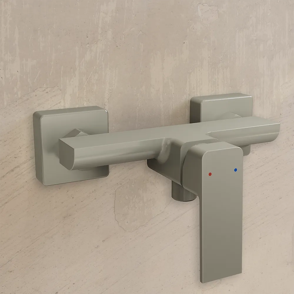 Set miscelatori: lavabo ad incasso bidet senza scarico ed esterno doccia nickel spazzolato | Ingrid