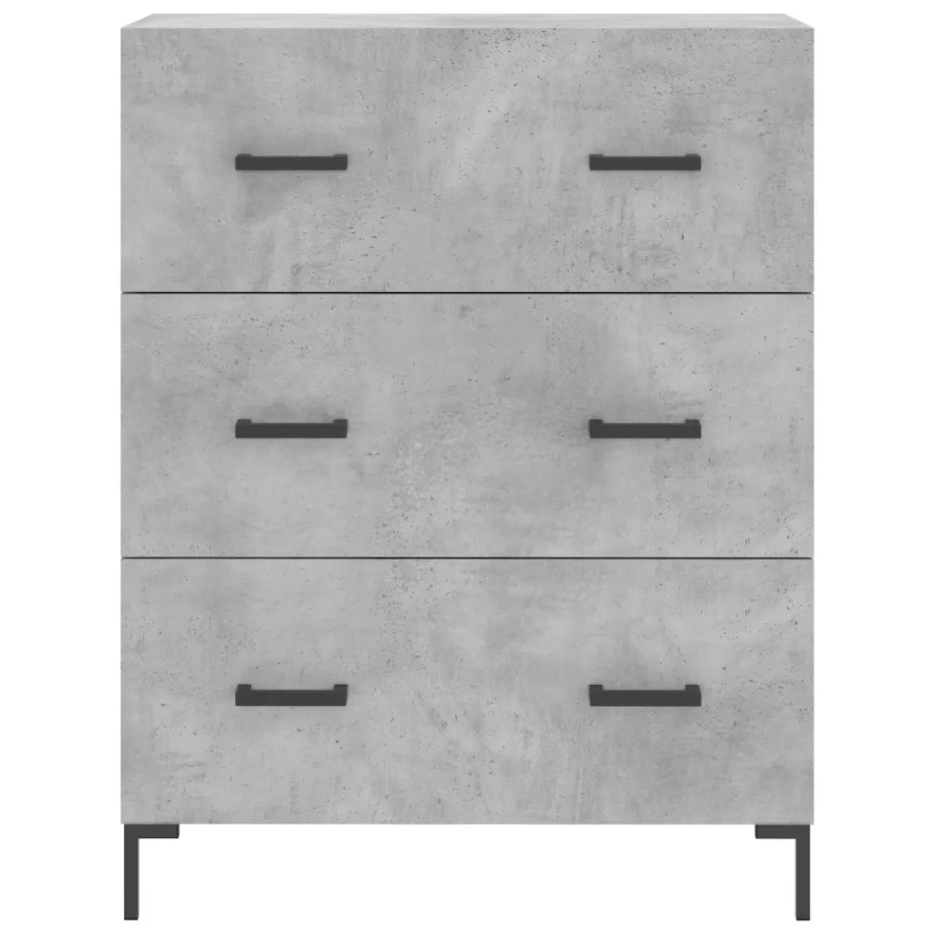 Credenza-Buffet-Armadio da cucina Grigio Cemento 69,5x34x180 cm in Legno Multistrato 690765