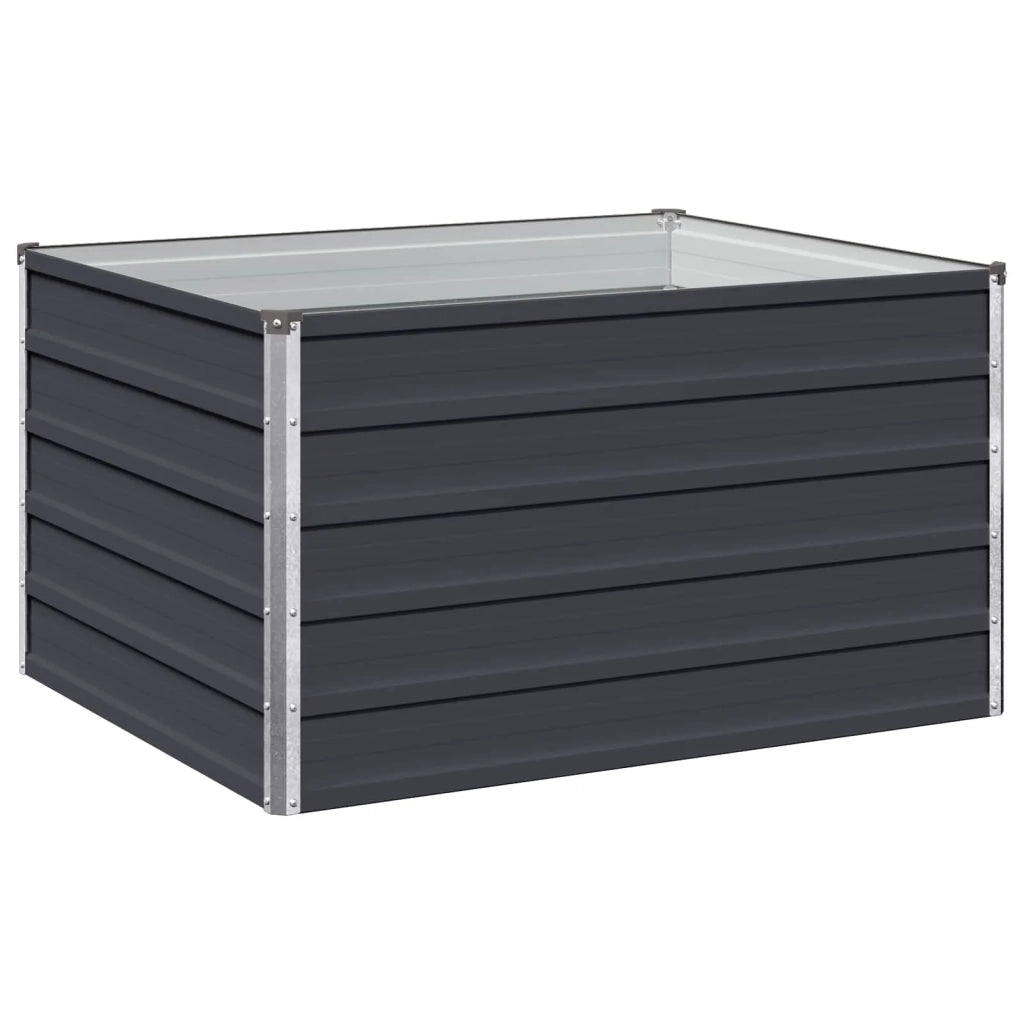 Letto rialzato da giardino Antracite 100 x 80 x 55 cm 8006389