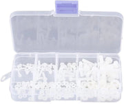 Set di attrezzi da fissaggio 150 pezzi per viti M2 M2.5 M3 M4 M5, bulloni, dadi, anelli in scatola di assortimento