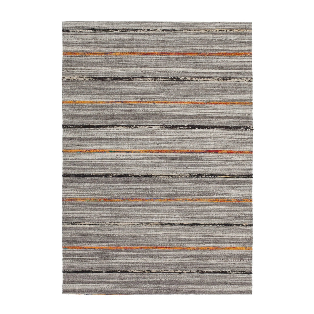 Tappeto Kilim Evita 100 in Lana e Seta Naturale e Arancione