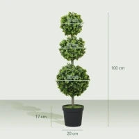 Piante Artificiali in Vaso, Foglie in Plastica, Terra Finta, Verde