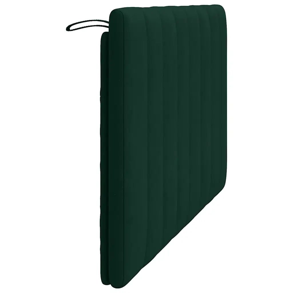 Cuscino Testiera Hanko Verde Scuro 140 cm in Velluto CFW4217462