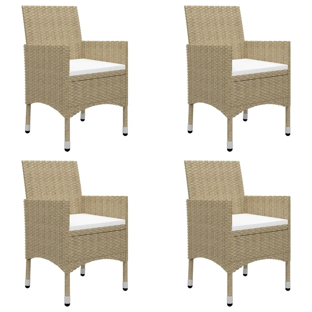 Set Mobili da Pranzo per Giardino 5 pz Beige  cod mxl 40753
