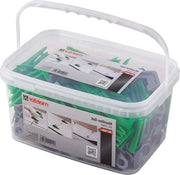 Sistema di livellamento per piastrelle - set da 351 pezzi - spessore piastrelle 7-15 mm - con livella a trazione