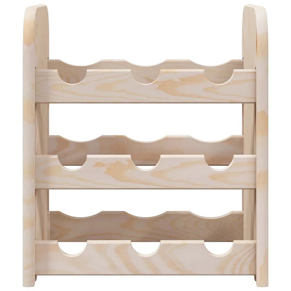 Portavini 33x25x37 cm in Legno Massello di Pino