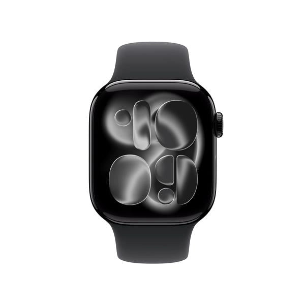 Aw s11 gps+cellular 42mm jet black aluminium case with black sport band - m/l - MF854QL/A