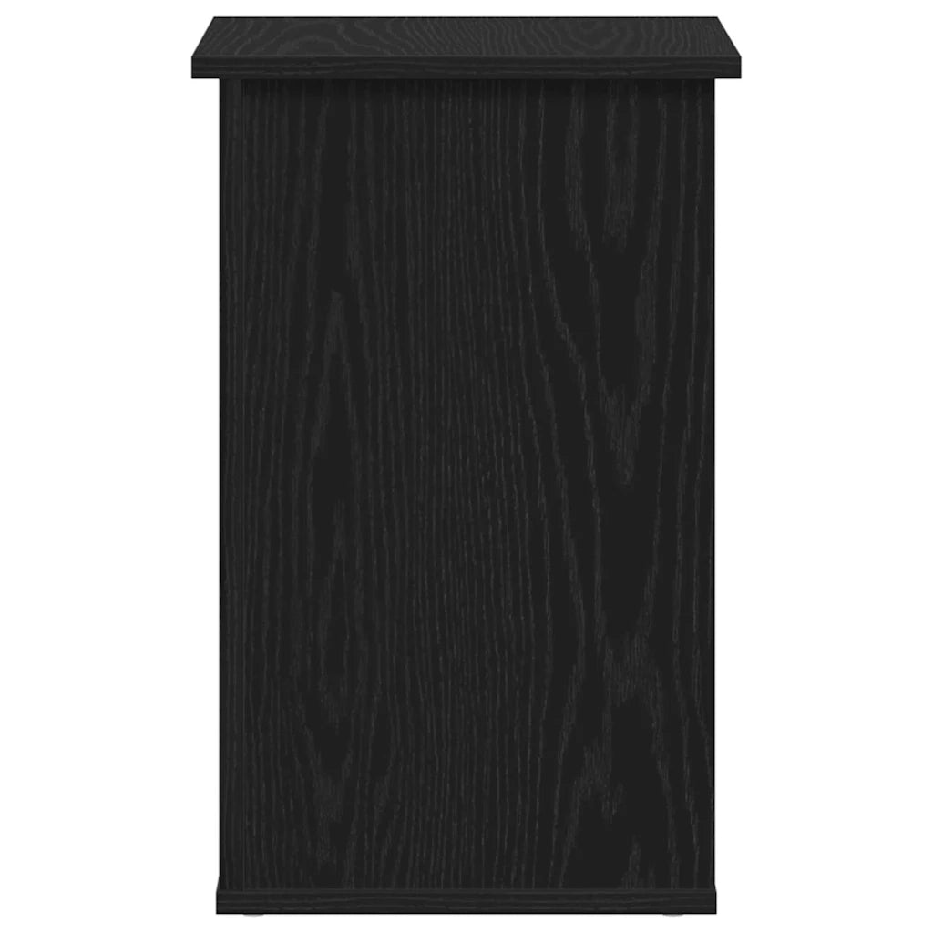 Mobile laterale Rovere Nero 35 x 35 x 55 cm Legno multistrato 862602