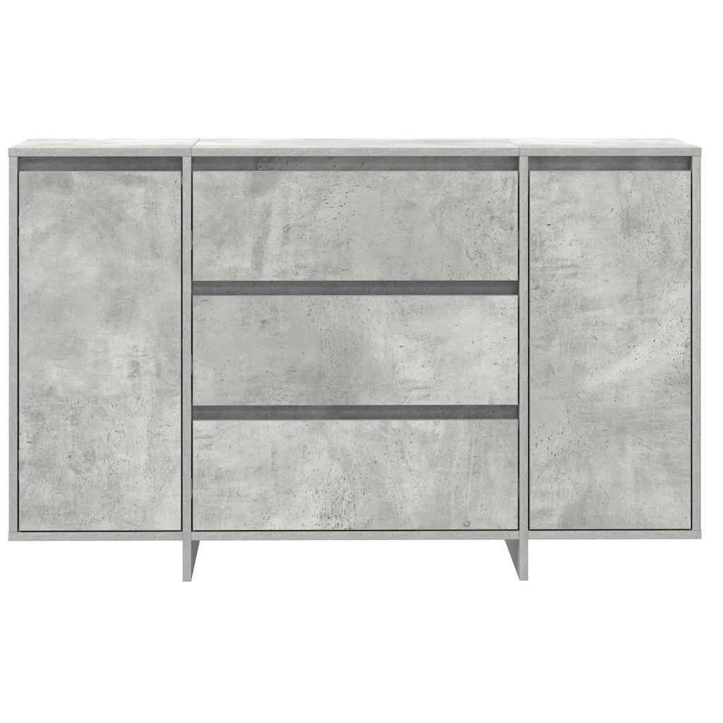 Credenza | Madia | Buffet da pranzo | Armadio da pranzo Grigio cemento 120 x 41 x 75 cm Legno multistrato
