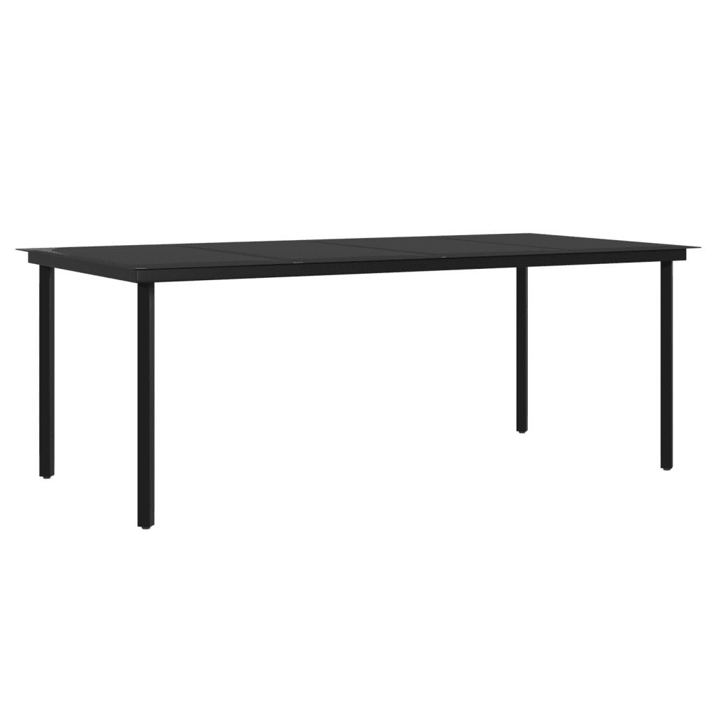 Set da Pranzo da Giardino 7 pz con Cuscini Beige e Nero 3099297