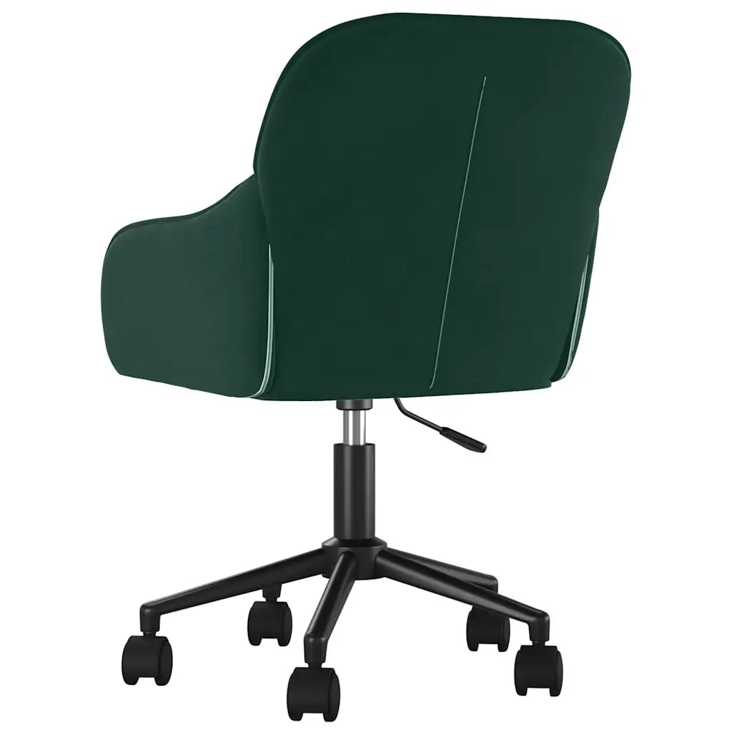 Sedie da Pranzo Girevoli 2 pz | Sedie da cucina Verde Scuro in Velluto