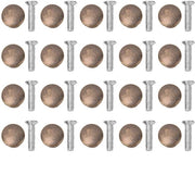 Set di 20 Lade Knop Mini - Paddestoel - Maniglia - Meubelknop - Chiave di Cassetto - Tessuto Liscio - Maniglia di Cassetto