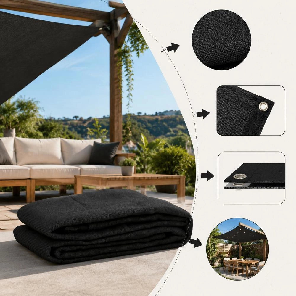 Trailer Net HDPE 2x3 M Black
