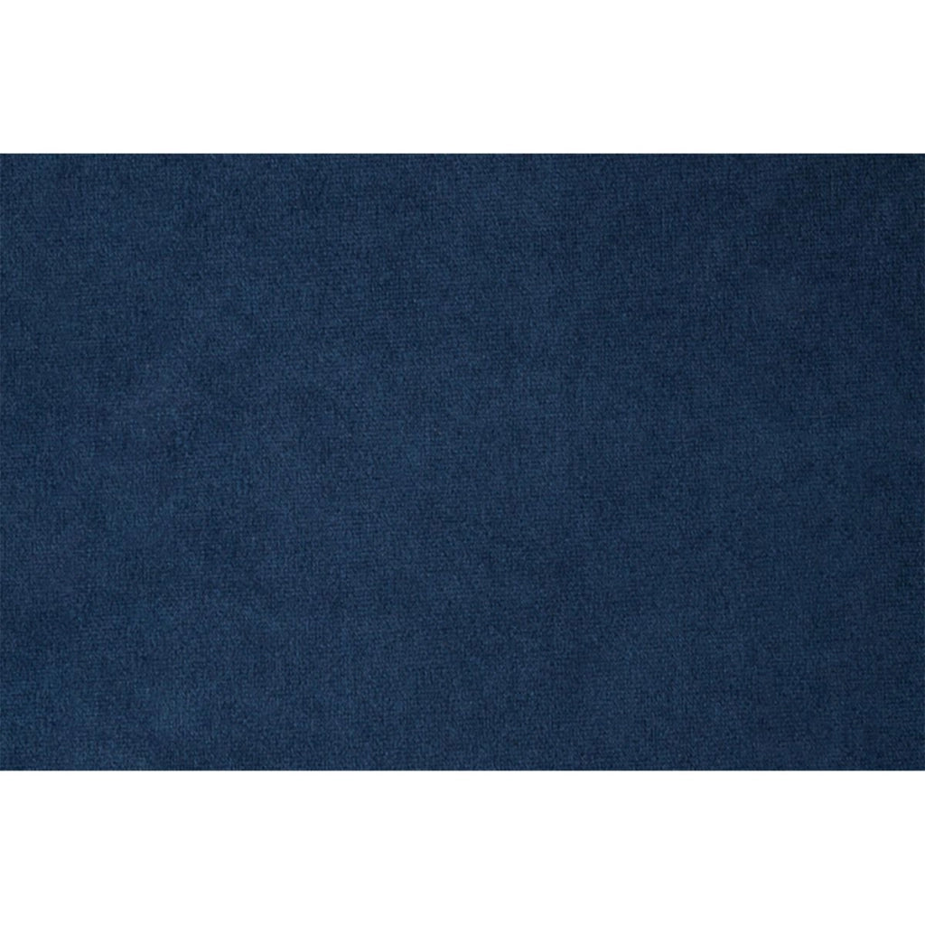 Testiera in tessuto in velluto blu oceano liscio L160 cm